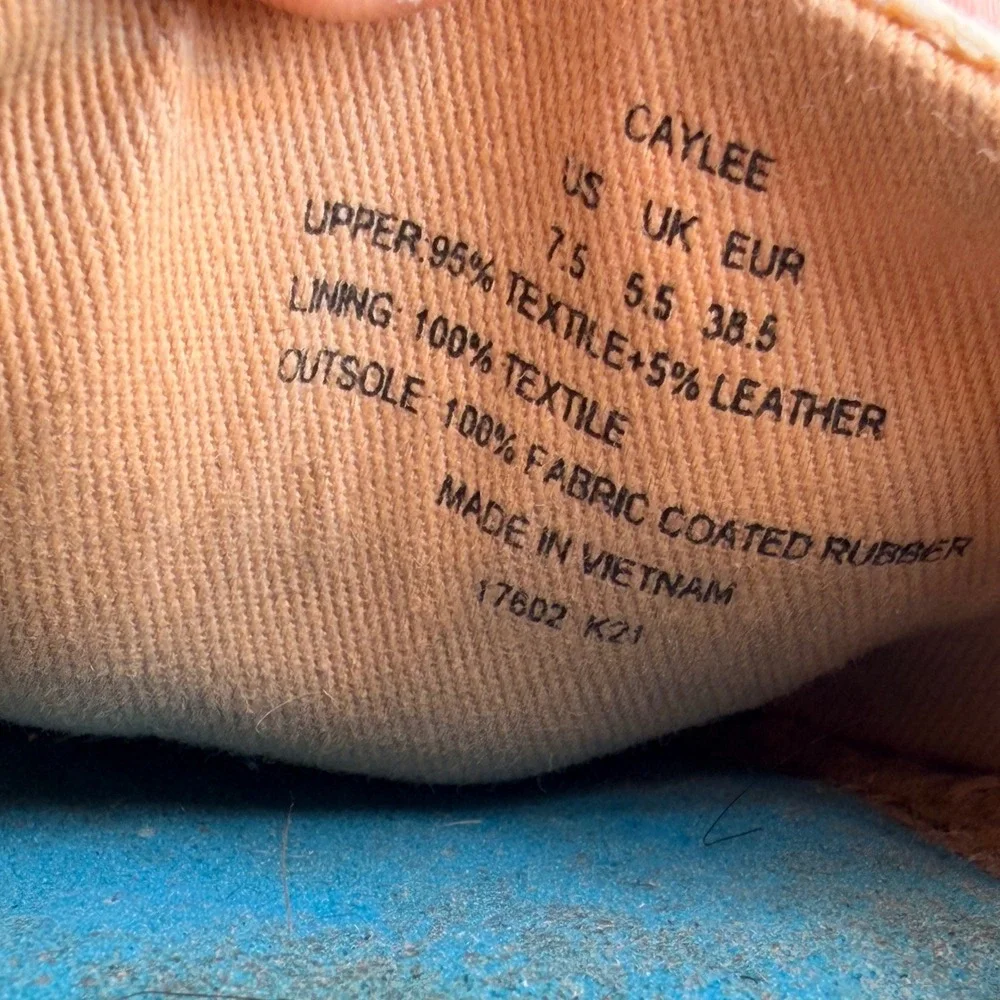Lauren Ralph Lauren Caylee Espadrille Flats Womens 7.5 Navy Canvas Logo Nautical